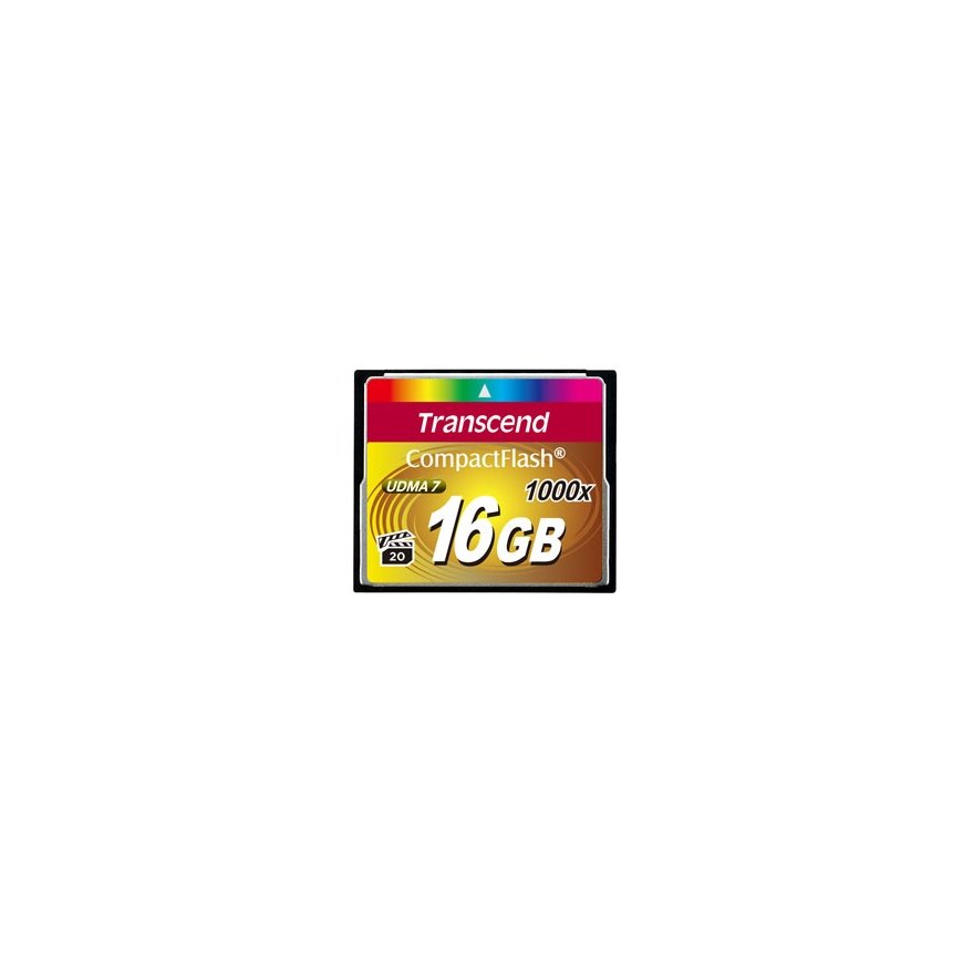 Transcend CompactFlash Card 1000x 16GB MLC