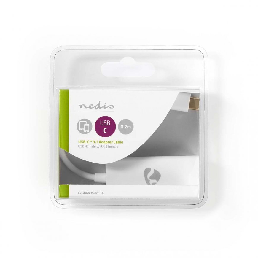 Nedis CCGB64950WT02 võrgukaabel Valge 0,2 m Cat8.1 – 3