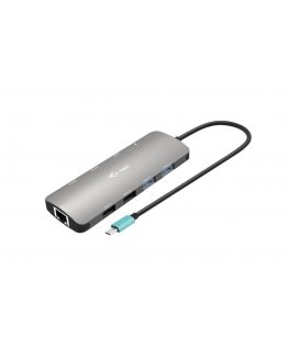 i-tec C31NANOHDM2DOCPD dokstacija Vadu USB 3.2 Gen 1 (3.1 Gen 1) Type-C Sudrabs