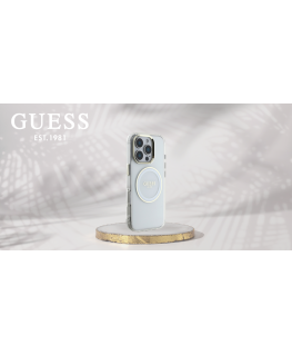 Case Guess IML Metal Colored Circle Classic Logo MagSafe fo