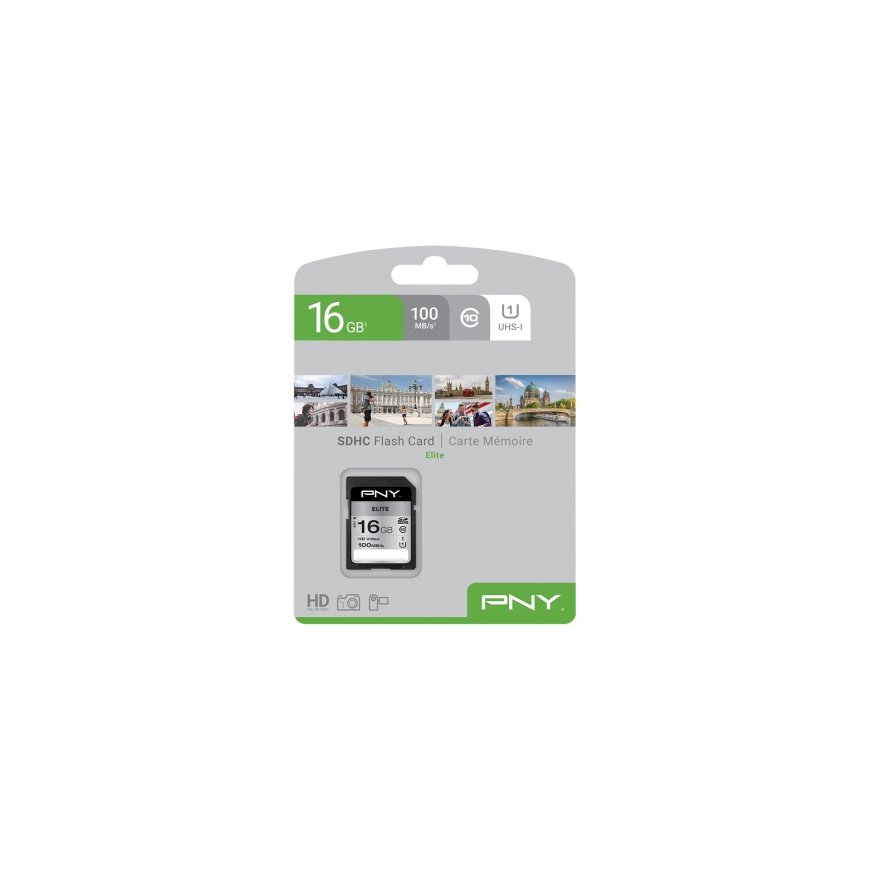 PNY Elite 16 GB SDHC UHS-I Klass 10