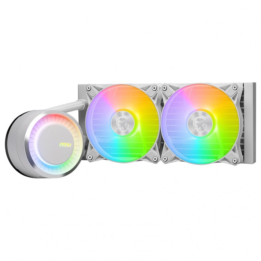 MSI MAG Coreliquid E240 WHITE Emaplaat, Protsessor Vedeljahutuskomplekt 12 cm Valge – 3
