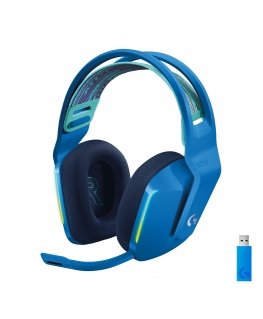 Logitech G 981-000943 kuulokkeet ja kuulokemikrofoni Langaton Pääpanta Pelaaminen Sininen