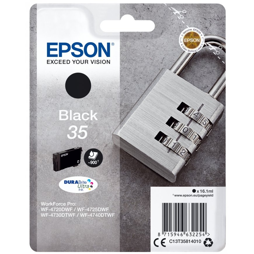Epson Padlock C13T35814010 струйный картридж 1 шт Подлинный Стандартная Черный