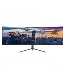 LC-Power LC-M49-DQHD-120-C-Q LED display 124,5 cm (49") 5120 x 1440 pikseliai UltraWide Quad HD QLED Juoda