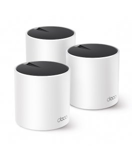 TP-Link DECO X55 (3-Pack) Kaksitaajuus (2,4 GHz/5 GHz) Wi-Fi 6 (802.11ax) Valkoinen Sisäinen