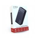 C-TECH BATCT1343 ārējais akumulators Litija polimērs (LiPo) 30000 mAh Melns C-TECH BATCT1343 ārējais akumulators Litija polimērs (LiPo) 30000 mAh Melns
