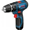 Bosch GSB 10,8-2-LI Professional Võtmeta Must, Sinine, Punane