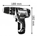 Bosch GSB 10,8-2-LI Professional Без ключа Черный, Синий, Красный Bosch GSB 10,8-2-LI Professional Без ключа Черный, Синий, Красный