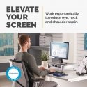Fellowes Office Suites 71,1 cm (28") Laud Must, Hõbe Fellowes Office Suites 71,1 cm (28") Laud Must, Hõbe