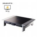 Fellowes Office Suites 71,1 cm (28") Stalas Juoda, Sidabras Fellowes Office Suites 71,1 cm (28") Stalas Juoda, Sidabras