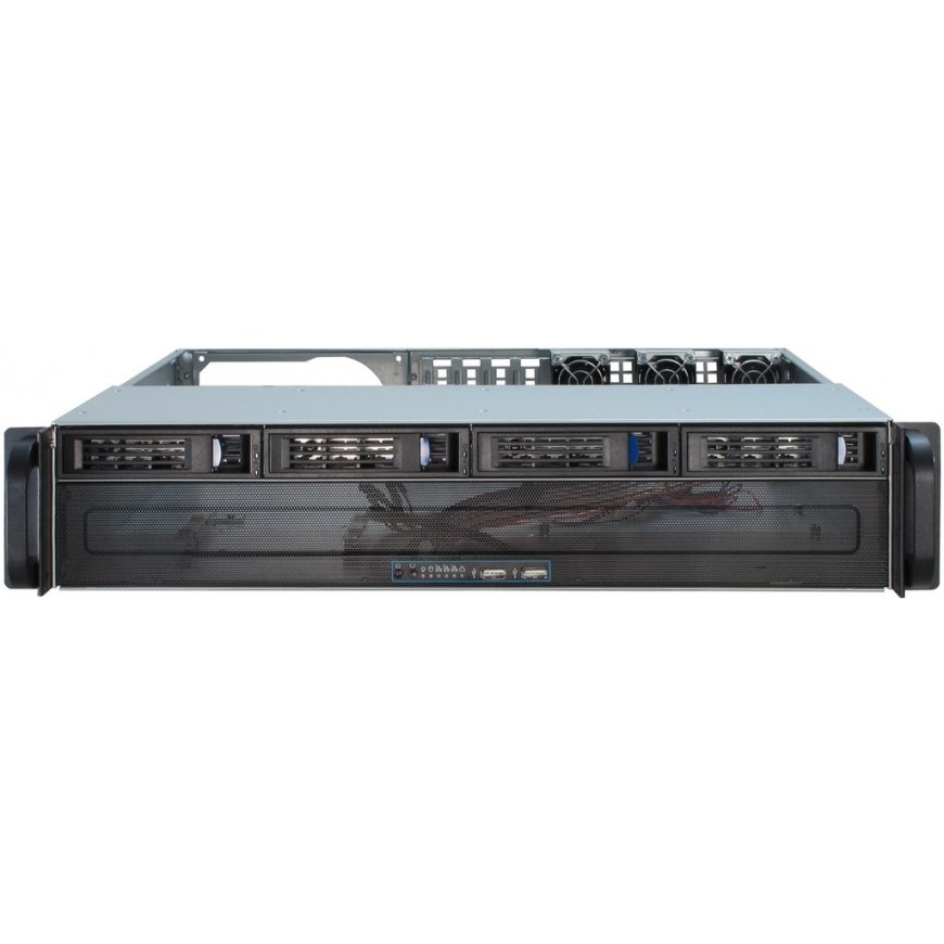 Inter-Tech IPC 2U-2404S Cтойка Черный, Серебристый – 3
