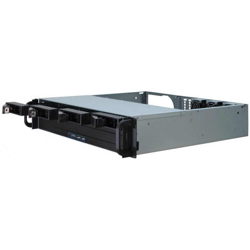 Inter-Tech IPC 2U-2404S Cтойка Черный, Серебристый – 5