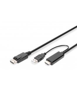 Digitus 4K HDMI Adapter Cable - HDMI to DisplayPort
