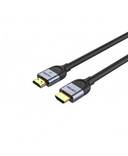 UNITEK C11086GY01-2M HDMI kabelis HDMI Type A (Standard) Melns, Pelēks