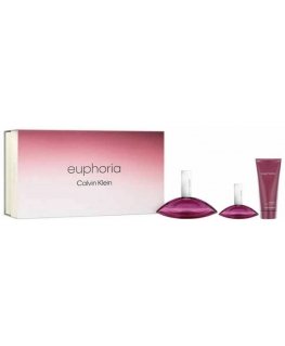 Calvin Klein Euphoria Eau De Parfum Spray, 100 ml Set 3 Pieces