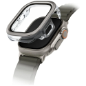 Uniq Voute dėklas su grūdintu stiklu Apple Watch Ultra 49 mm - sidabrinis Uniq Voute dėklas su grūdintu stiklu Apple Watch Ultra 49 mm - sidabrinis