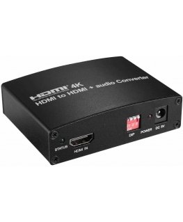 PREMIUMCORD HDMI 4K audio extractor with audio separation to stereo jack, SPDIF Toslink, RCA