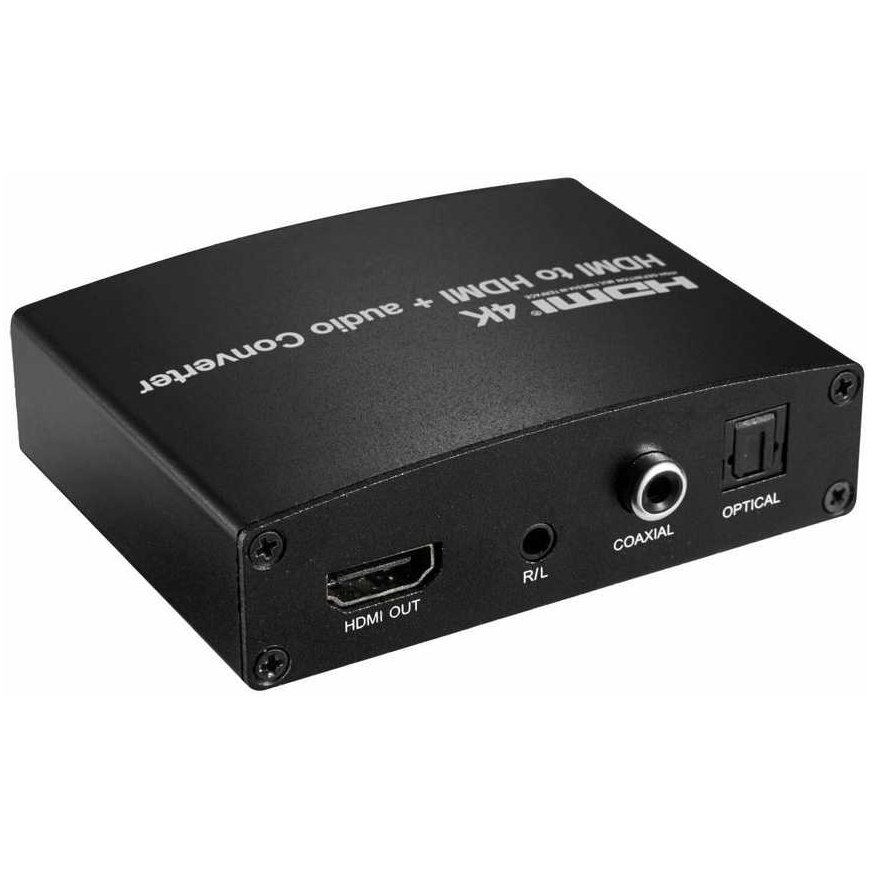 PREMIUMCORD HDMI 4K audio extractor with audio separation to stereo jack, SPDIF Toslink, RCA – 2