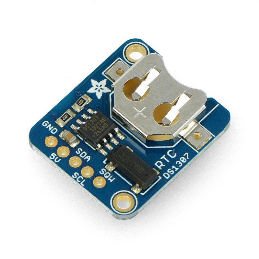 RTC DS1307 I2C, reaaliaikakello, Adafruit 3296