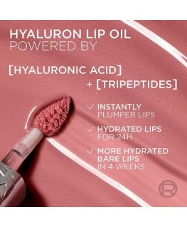 L'Oréal Paris Plump Ambition Hydrating Lip Gloss (Hyaluron Lip Oil) 5 ml 650 Nude Macaron lip gloss