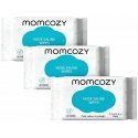 MOMCOZY DRĖGNOS SERVETĖLĖS SU DRUSKOS TIRPALU, 3 PAKUOTĖS PO 60 VNT. MOMCOZY DRĖGNOS SERVETĖLĖS SU DRUSKOS TIRPALU, 3 PAKUOTĖS PO 60 VNT.