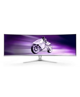 Philips Evnia 8000 49M2C8900L/00 PC lamekuvar 124,2 cm (48.9") 5120 x 1440 pikslit Dual QHD QD-OLED Valge