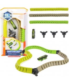 Hex Bots Nano Flash Small Starter Kit Starter Set Green Track with Figure Connect and Build!