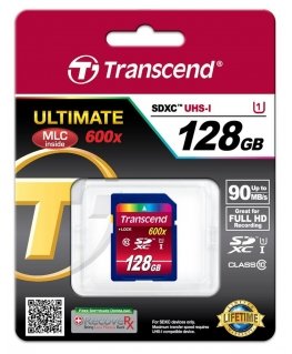 Transcend TS128GSDXC10U1 atminties kortelė 128 GB SDXC MLC Klasės 10