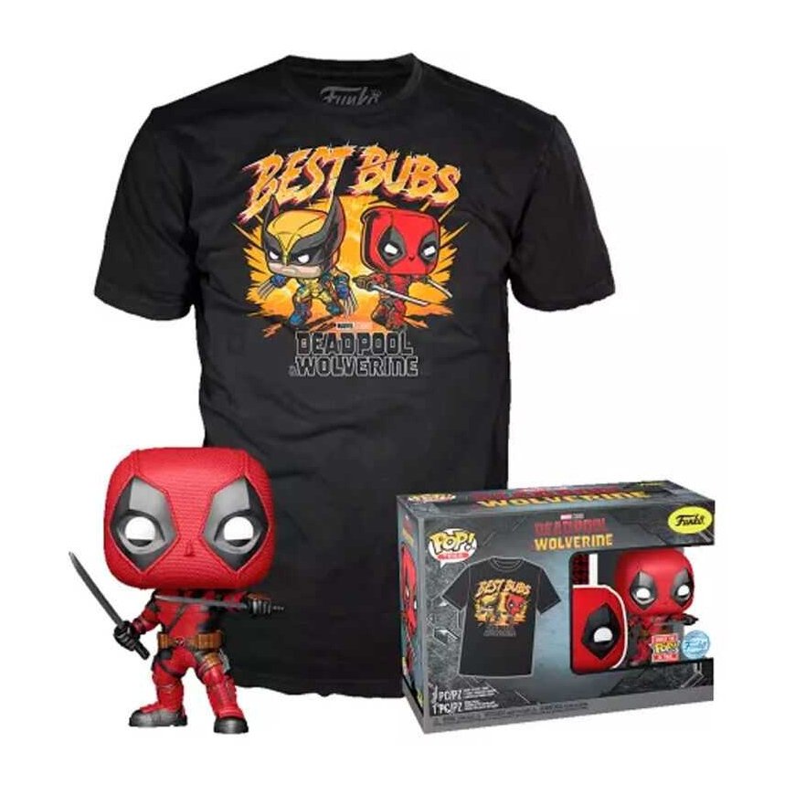 Funko Set figure POP & Tee Marvel Deadpool & Wolverine