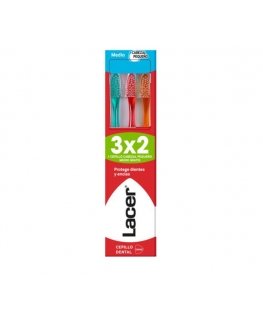 Lacer TOOTHBRUSH small medium head pack of 3 units