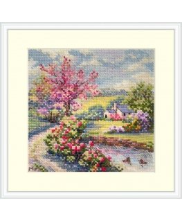 Merejka Cross stitch kit Spring 11.5x11.5 SK268A