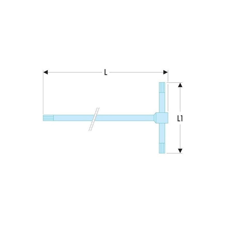 Šešiakampis veržliaraktis Facom 84TC.5 5x210 mm – 2