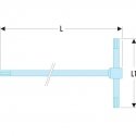 Kuusiokoloavain Facom 84TC.5 5x210 mm Kuusiokoloavain Facom 84TC.5 5x210 mm