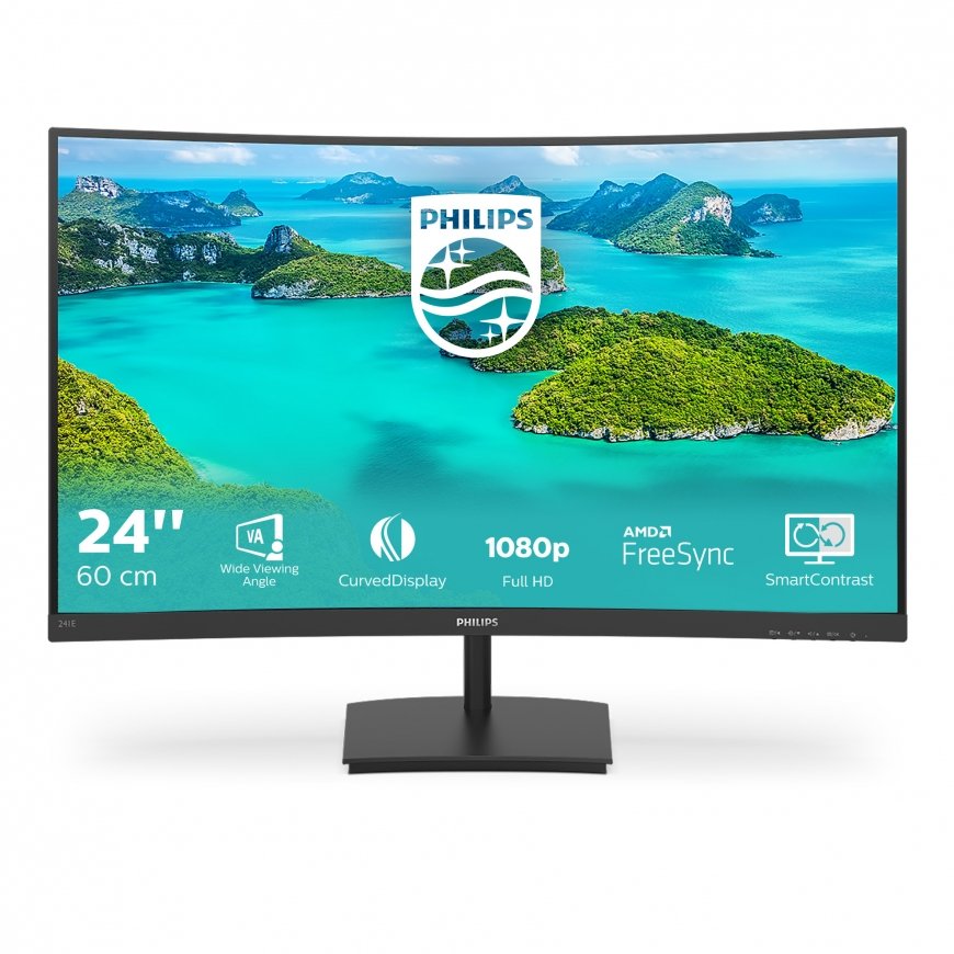Philips E Line 241E1SCA/00 tietokoneen litteä näyttö 59,9 cm (23.6") 1920 x 1080 pikseliä Full HD LC – 2