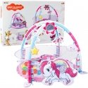 Lean Toys Baby Play Kilimėlis Baseinas Kamuoliams 3in1 Vienaragis Rožinė