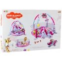 Lean Toys Baby Play Kilimėlis Baseinas Kamuoliams 3in1 Vienaragis Rožinė