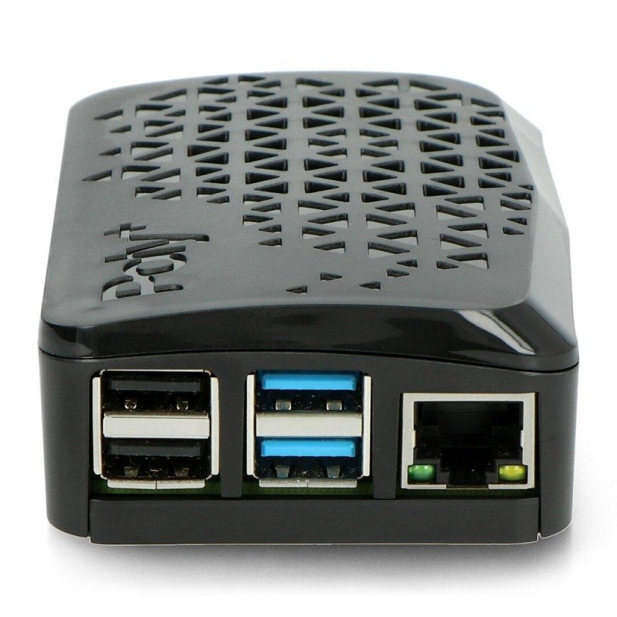 Raspberry Pi 4B Case Argon Poly+ Black – 4