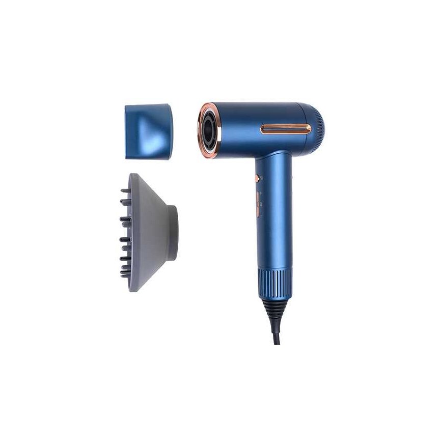 Adler Hair Dryer | AD 2271 SUPERSPEED | 1500 W | Number of temperature settings 6 | Ionic function | Diffuser nozzle | Blue