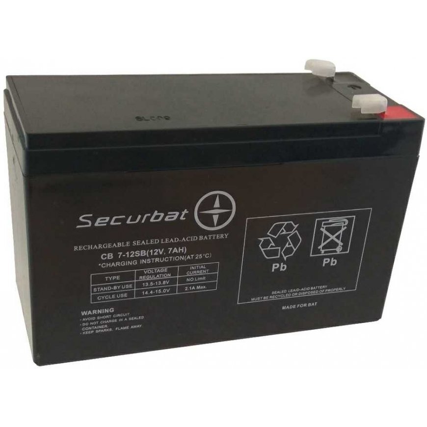 Powerbat-akku AGM SECURBAT 12V 7Ah – 2