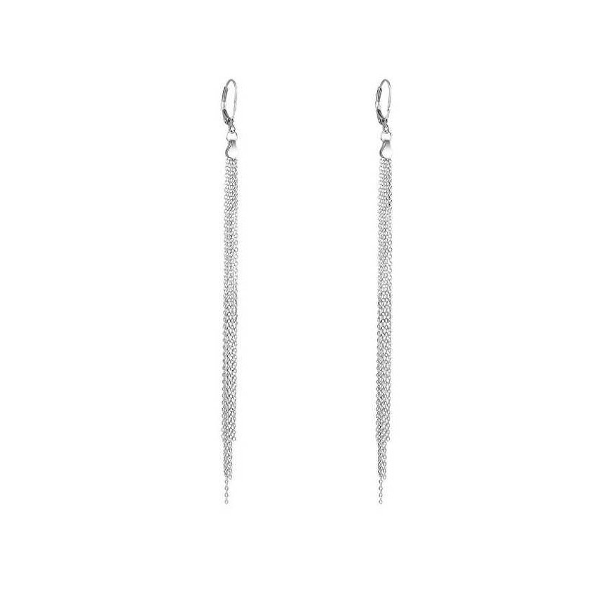 Beneto Sidabrinis chain earrings AGUP1840