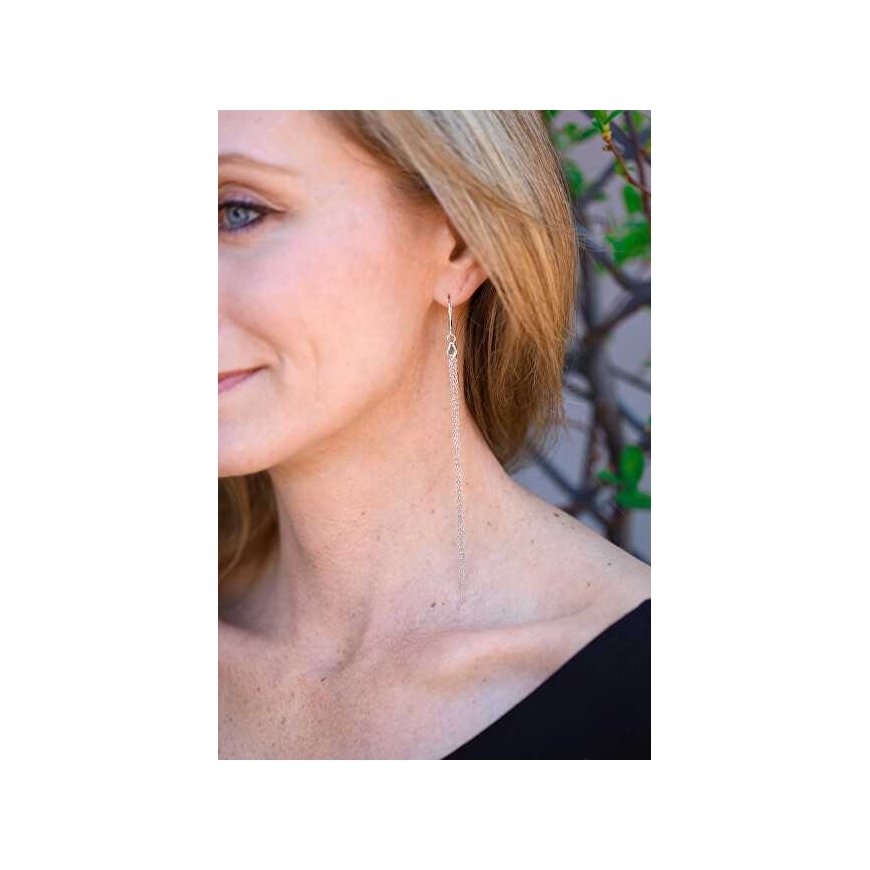 Beneto Sidabrinis chain earrings AGUP1840 – 3