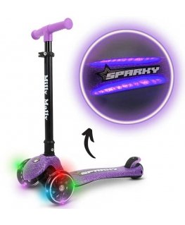 Milly Mally scooter, purple, with sparkings