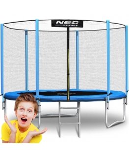 6 pėdų / 183 cm sodo batutas su lauko tinkleliu ir Neo-Sport kopėčiomis