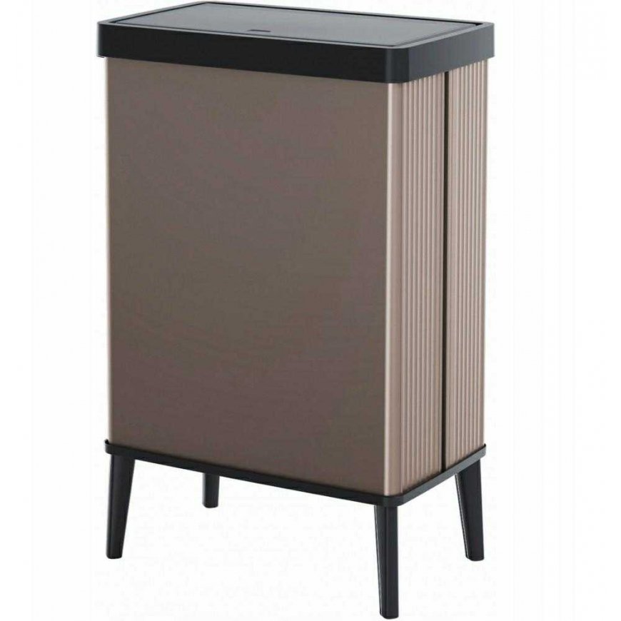 Curver / Keter CURVER WASTE BASKET VERTO 54L High /PEARL PINK – 2