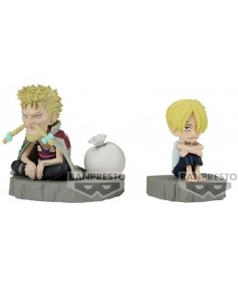 Banpresto One Piece World Collectable Stories Sanji & Zeff -figuuri 6cm