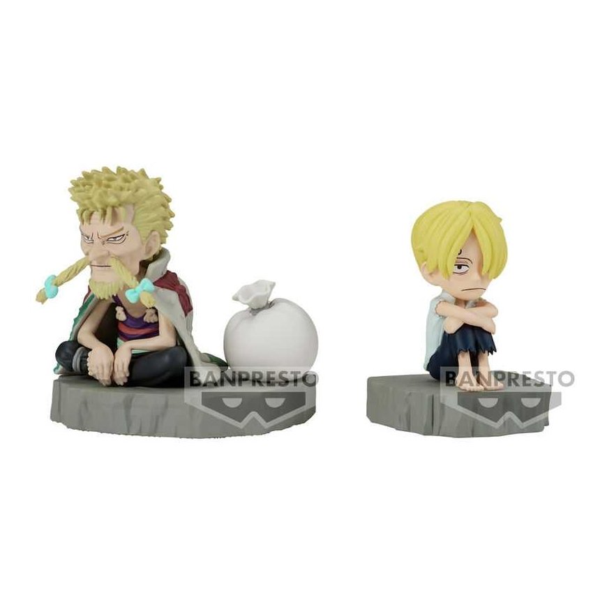 Banpresto One Piece World Collectable Stories Sanji & Zeff figure 6cm