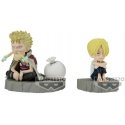 Banpresto One Piece World Collectable Stories Sanji & Zeff -figuuri 6cm Banpresto One Piece World Collectable Stories Sanji & Zeff -figuuri 6cm