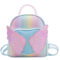 Lean Backpack Dziecięcy Błyszczący Skrzydła Perełki Blue 22cm Lean Backpack Dziecięcy Błyszczący Skrzydła Perełki Blue 22cm