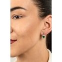 Brilio Silver Brilio Silver Interesting silver earrings with emeralds EA399WG Brilio Silver Brilio Silver Interesting silver earrings with emeralds EA399WG